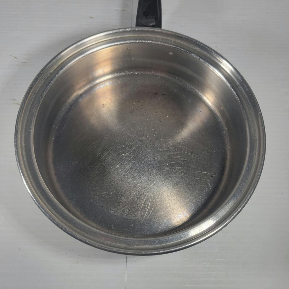 Townecraft Chef's Ware Skillet 7.5" T304 18-8 Stainless Steel Vintage NO LID - Picture 3 of 9